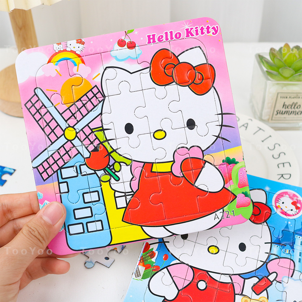 Tranh ghép Hello Kitty trẻ em 20 mảnh dễ thương cute TooYoo BK00111