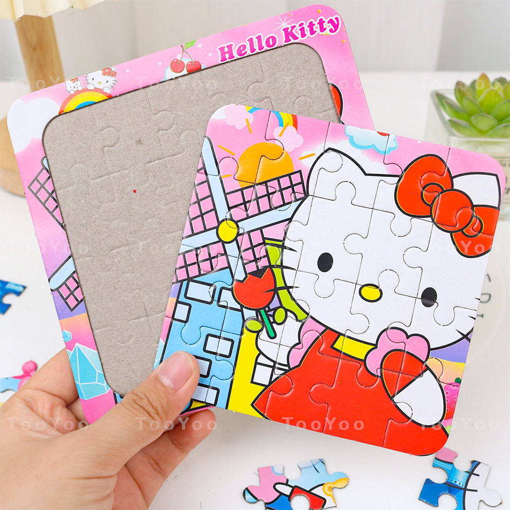 Tranh ghép Hello Kitty trẻ em 20 mảnh dễ thương cute TooYoo BK00111