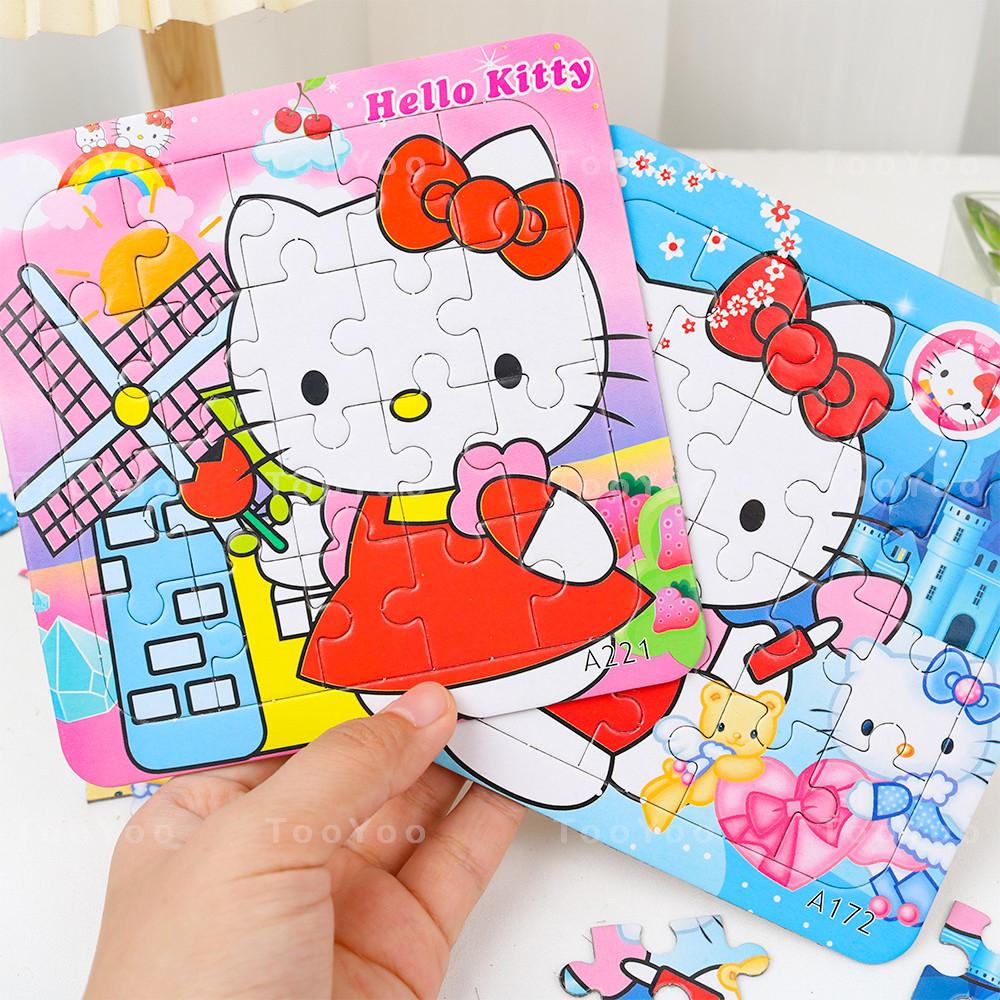 Tranh ghép Hello Kitty trẻ em 20 mảnh dễ thương cute TooYoo BK00111