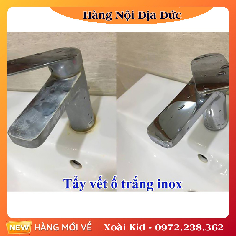 Chai xịt vệ sinh và chống ăn mòn inox Antikal tẩy cặn canxi vòi rửa, vòi sen