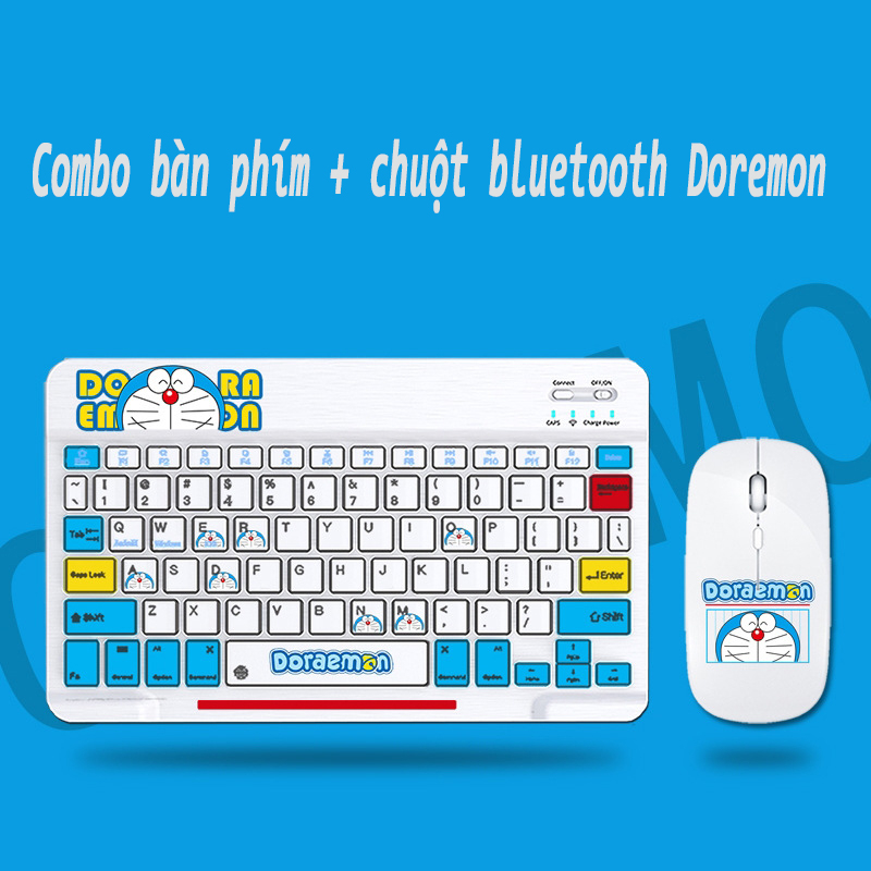 Bàn phím không dây bluetooth Gấu Dâu Lotso hoạt động yên tĩnh cho IOS Android Windows Tablets Redmi Huawei