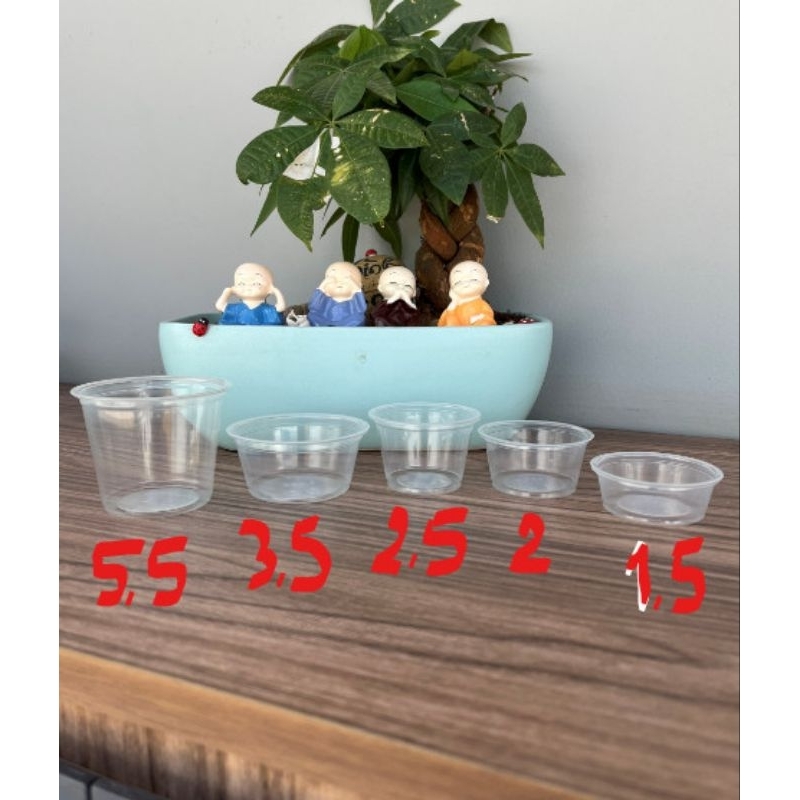 Bộ 100 hũ sốt nắp rời + nắp 1.5oz,2oz,2,5oz,3.5oz,5.5oz