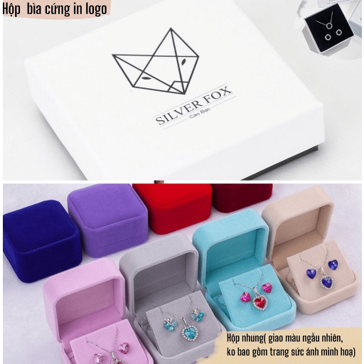 Set Trang Sức Dây Chuyền,Khuyên Tai Bạc Ta Cao Cấp CaoBacJewellery Thiết Kế Hình Bông Tuyết Dành Cho Bạn Nữ