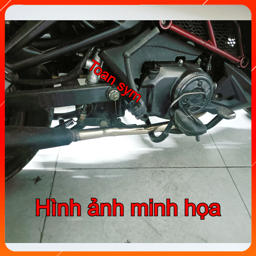 Cổ pô INOX 304 size 27 xe Star X/Sr 125 Sáng Bóng, Không Gỉ Sét