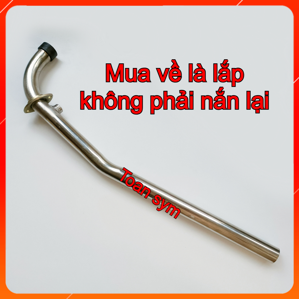Cổ pô INOX 304 size 27 xe Star X/Sr 125 Sáng Bóng, Không Gỉ Sét