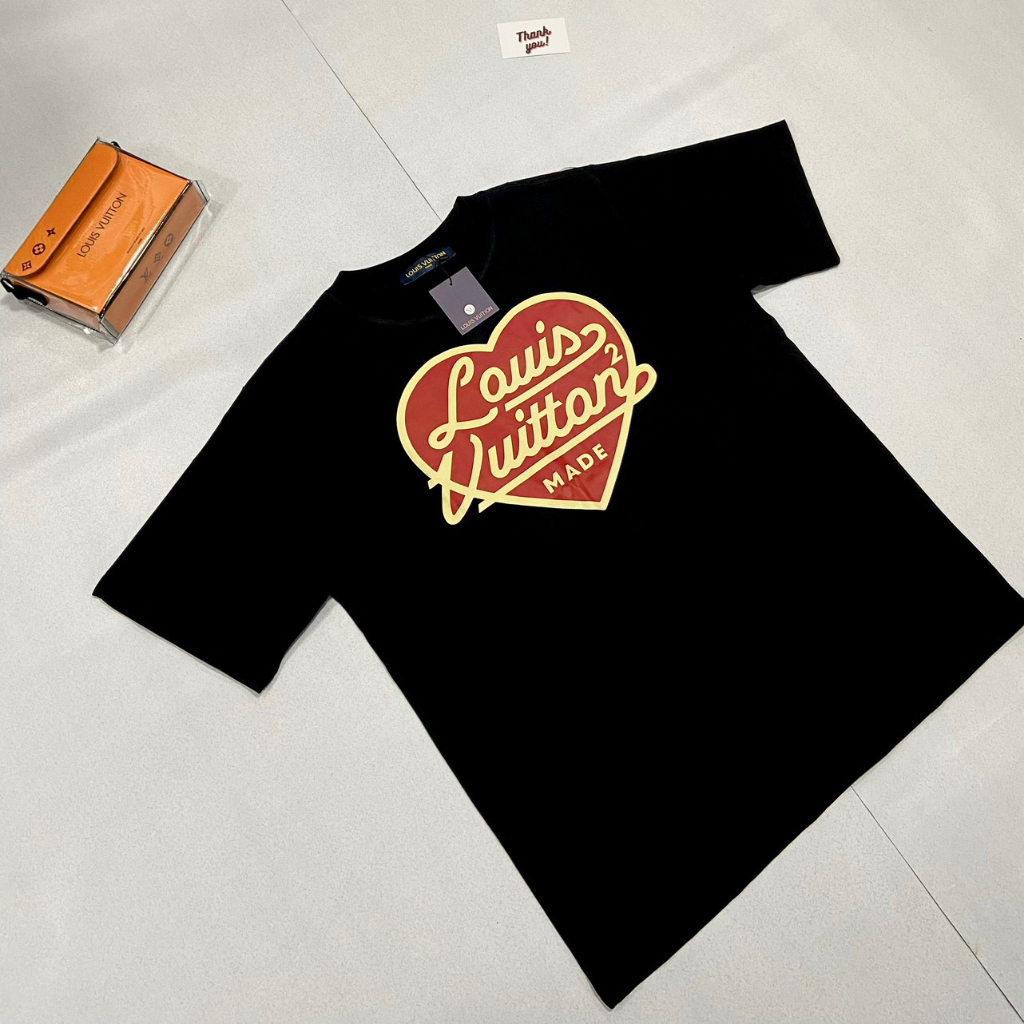 Áo đôi nam nữ áo phông LV  áo louis vuitton 95% cotton  áo phông tay lỡ co dãn 4 chiều siêu mát hottrend cổ tròn