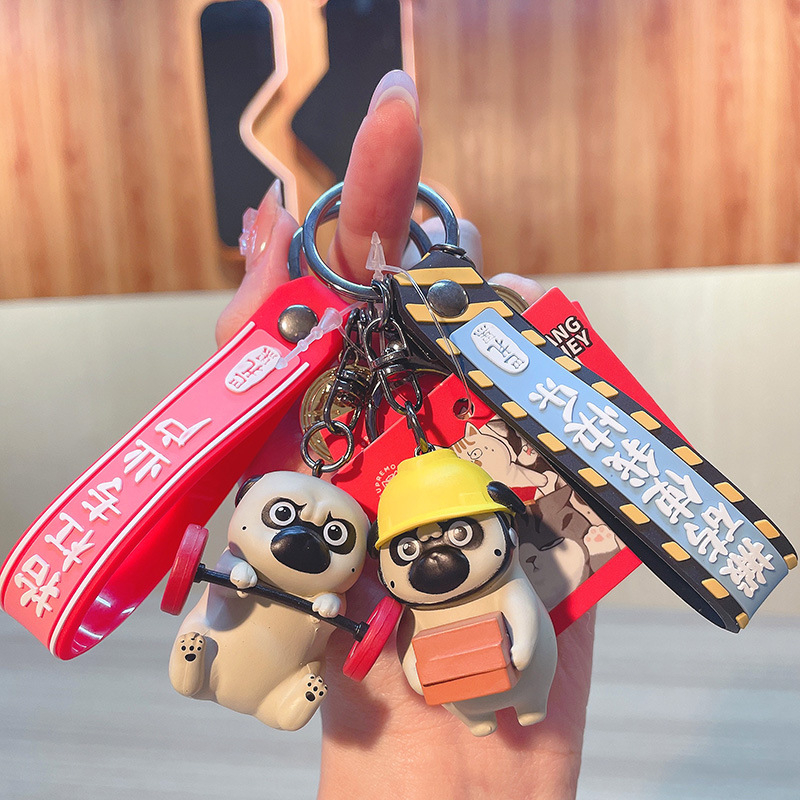Móc khóa mèo hoàng thượng và chó nô tỳ siêu cute