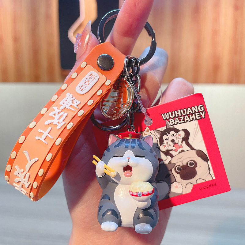 Móc khóa mèo hoàng thượng và chó nô tỳ siêu cute