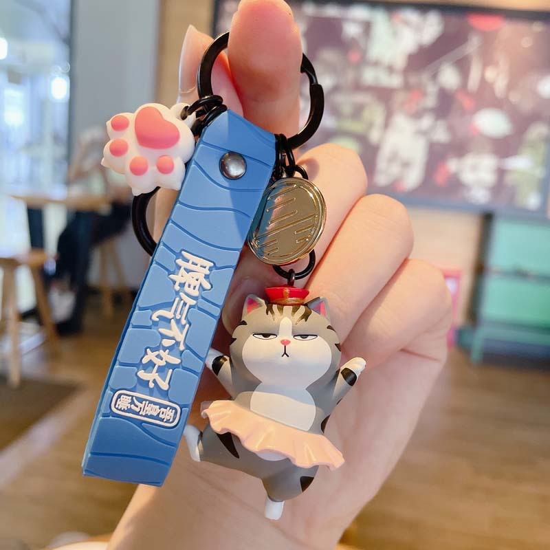 Móc khóa mèo hoàng thượng và chó nô tỳ siêu cute
