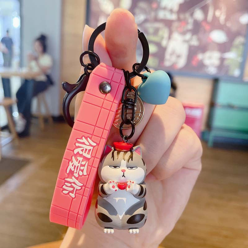 Móc khóa mèo hoàng thượng và chó nô tỳ siêu cute