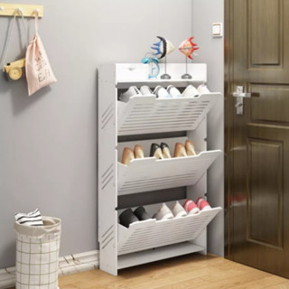 Tủ Đựng Giày Dép Lắp Ghép Thông Minh Không Ẩm Mốc Bong Tróc, Tủ Giầy Gỗ Nhựa Hiện Đại PERFECT HOME