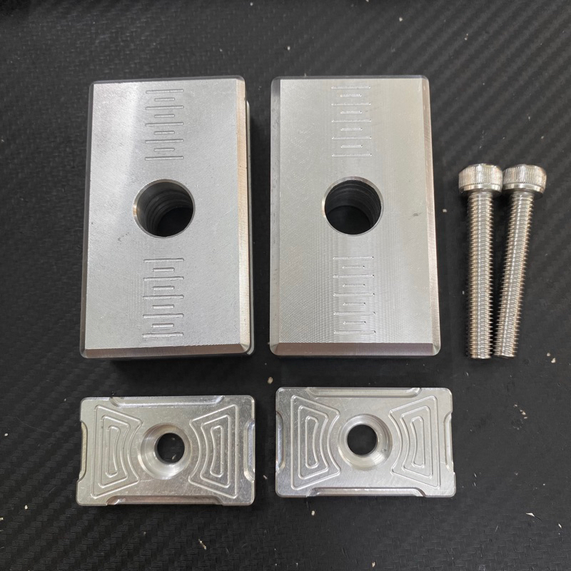Bộ pas tăng sên âm nhôm CNC kèm ốc inox gắn cho Ex150