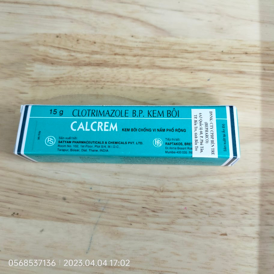 Kem bôi ngoài da CALCREM  tuýp 15g