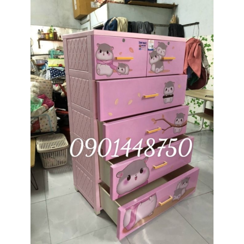 TỦ NHỰA DELI MAX QUI PHÚC-HỒNG CHUỘT HAMTER- GIAO HỎA TỐC TRONG NGÀY