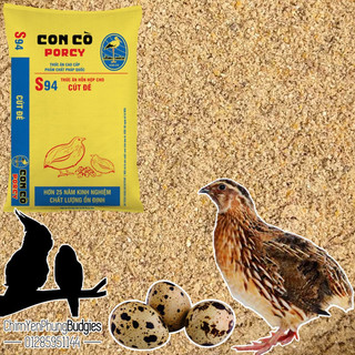 1kg cám con cò s94 thức ăn hỗn hợp cho cút đẻ porcy mới.