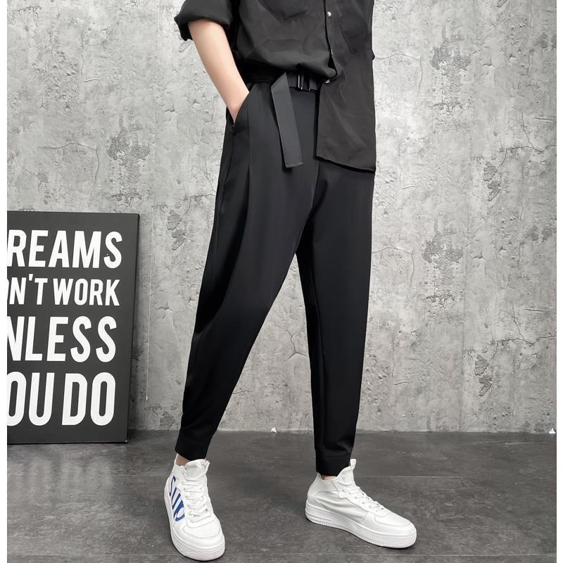 Quần baggy nam kèm dây đai tùy chỉnh vào eo, Quần bom phong cách trẻ trung