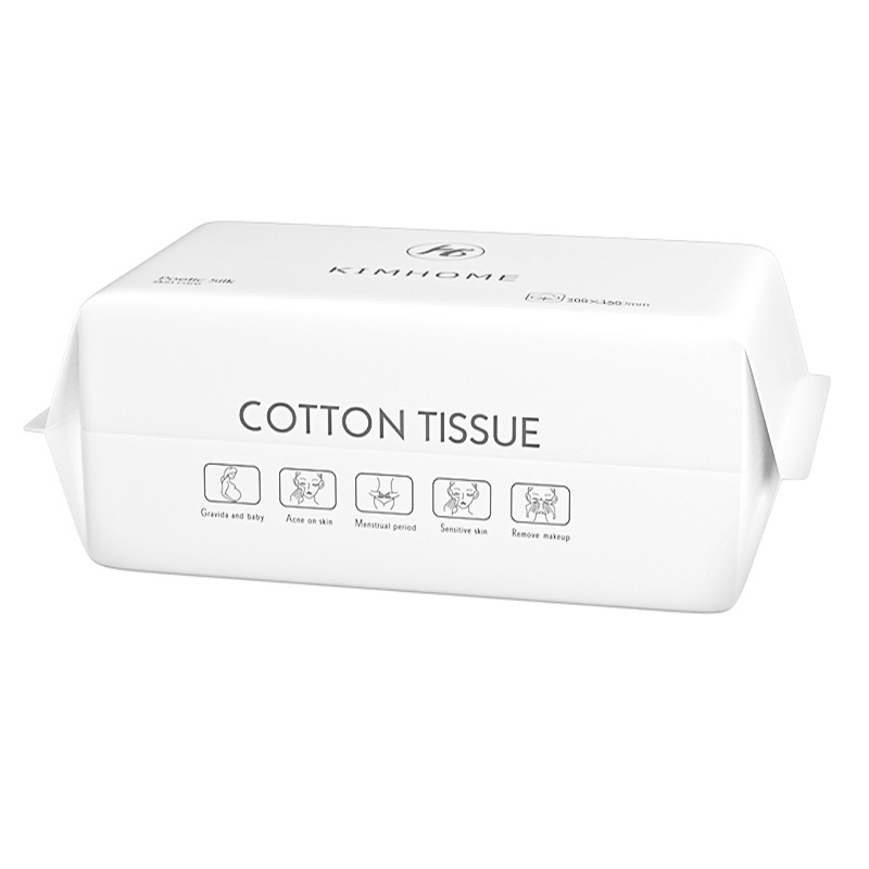Khăn lau mặt khô đa năng 100% cotton dùng 1 lần Cotton Tissue dạng rút