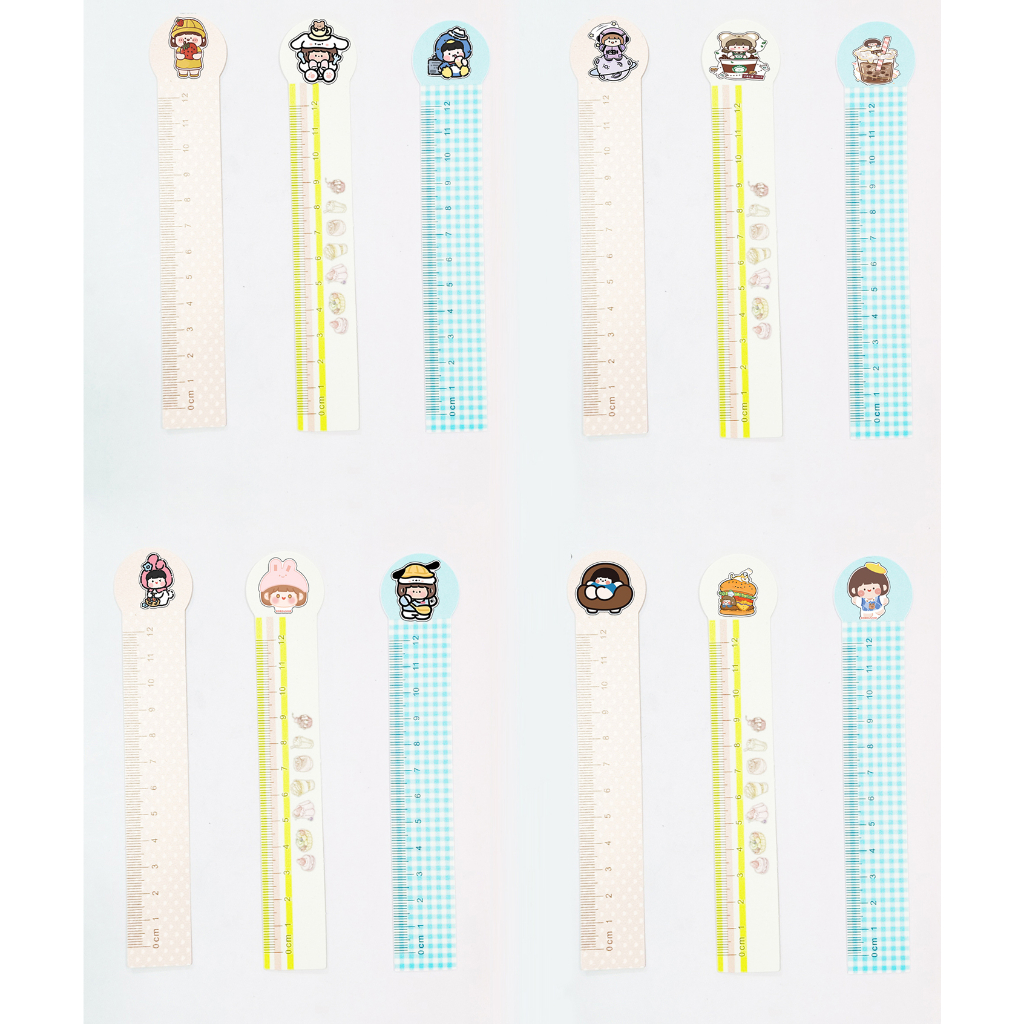 Thước kẻ dẻo roro jump TPP18 thước kẻ cô gái 12 cm cute dễ thương hoạt hình thần tượng