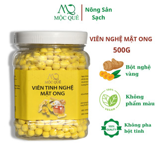  Viên Tinh Bột Nghệ Mật Ong Mộc Quê Hộp 500gr 