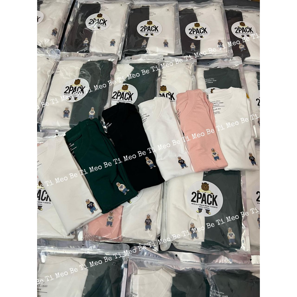 Set 2áo phông gấu nhỏ