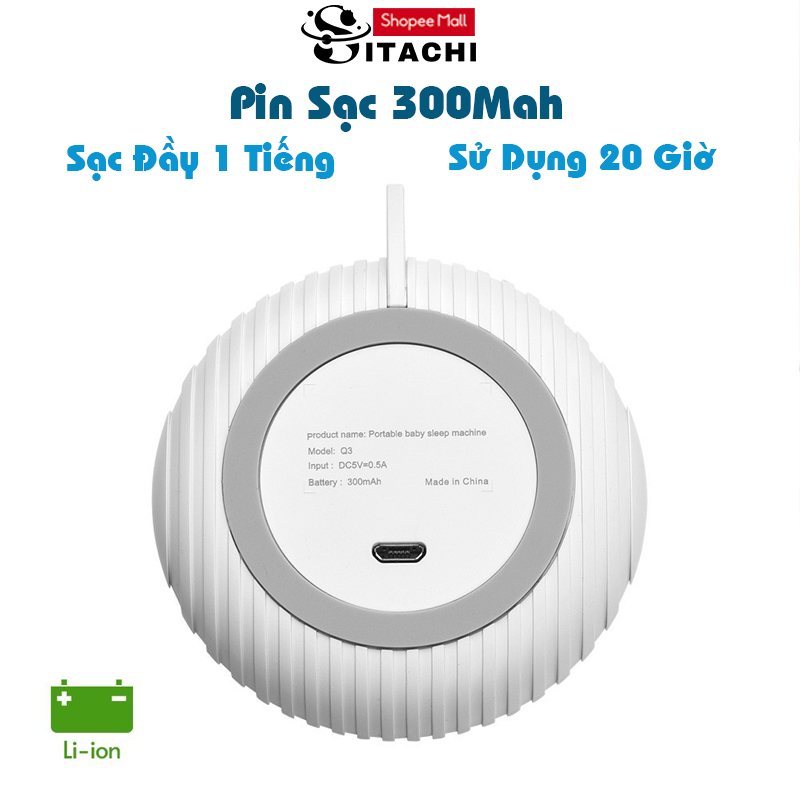 Máy tạo tiếng ồn trắng, Sitachi cho bé sơ sinh giúp bé ngủ ngon sâu giấc