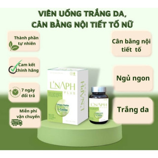 Viên Uống Giúp Trắng Da Cân Bằng Nội Tiết Tố Nữ L’Naph Plus Collagen Peptide L-Cystine (Hộp 30 Viên)