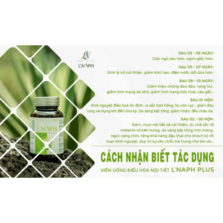 Viên Uống Giúp Trắng Da Cân Bằng Nội Tiết Tố Nữ L’Naph Plus Collagen Peptide L-Cystine (Hộp 30 Viên)
