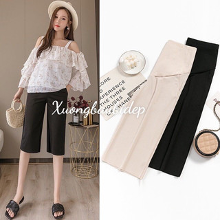 Quần Lửng Bầu Chất Cotton Tăm Lạnh Hàng Quảng Châu Mặc Hè Cực Xịn Mềm Mát, Thời Trang - QL09