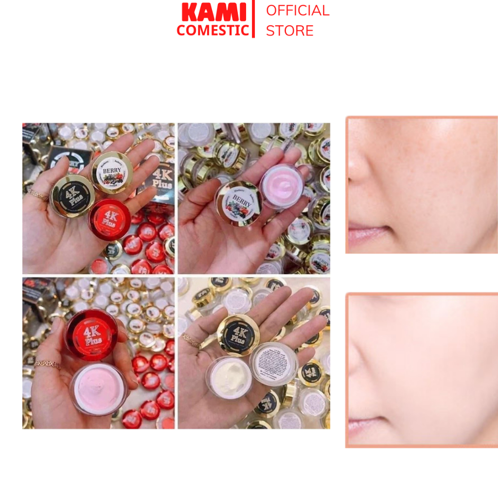 Kem Face Dưỡng Trăng Da Mặt Ngừa Nám Ngăn Mụn 4K Mini Plus Thái Lan 5gr - KAMI