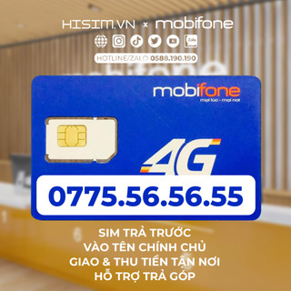 Sim Mobifone định dạng đẹp 0xxx.56.56.55 trả trước vào tên chính chủ