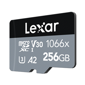 Thẻ nhớ microSDXC 64GB/ 128GB/ 256GB/ 512GB Lexar 1066x UHS-I A2 SILVER Series, chất lượng 4K, đọc 160Mb/s, ghi 120Mb/s