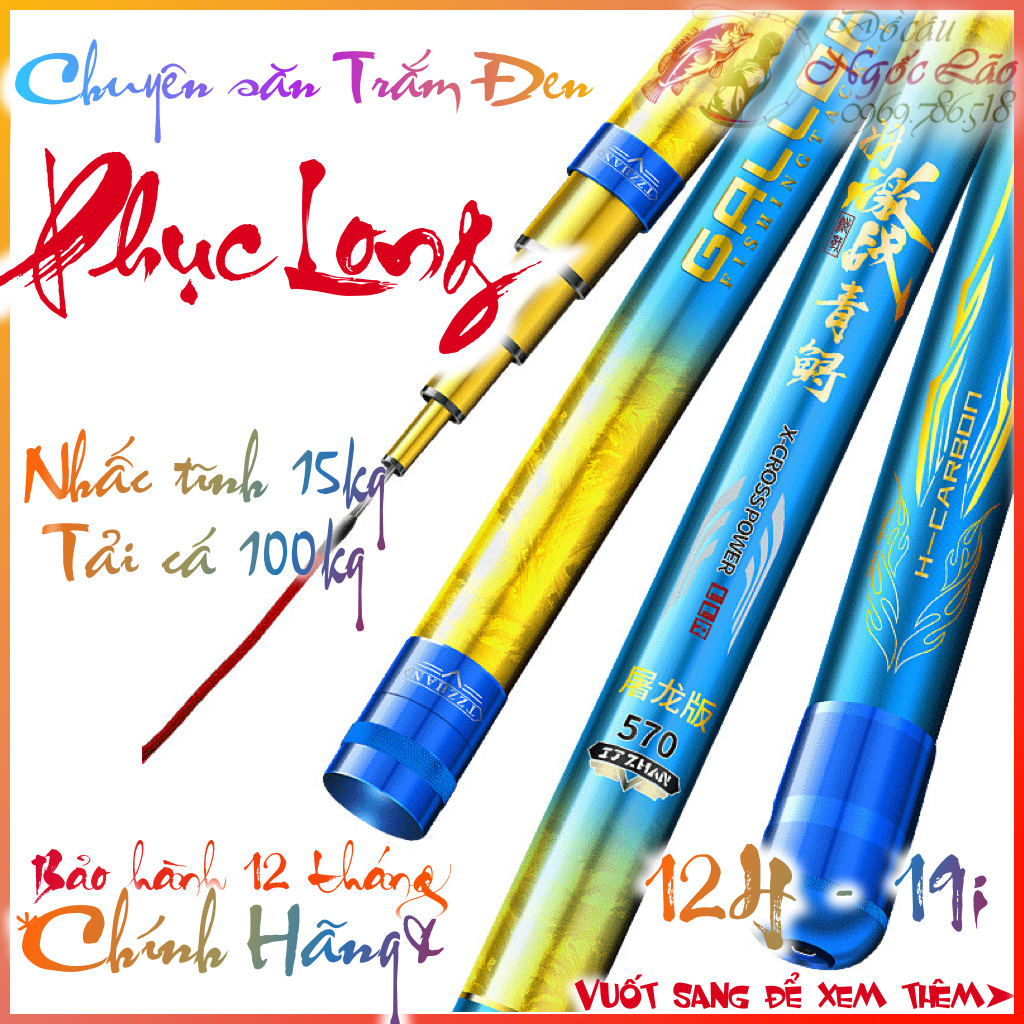 SIÊU KHỎE ✶ Cần Câu Đài SĂN HÀNG ★ PHỤC LONG - CHÍNH HÃNG GUIDE - Siêu xịn Săn Hàng 7m2 8m1 9m 10m 11m 12m