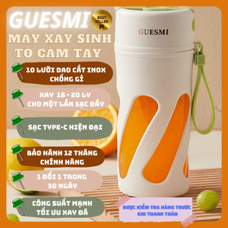 Máy xay sinh tố cầm tay mini guesmi gm-z07 bản nâng cấp 2023 nghiền đá, may xay sinh to, may xay mini, sinh to, may xay