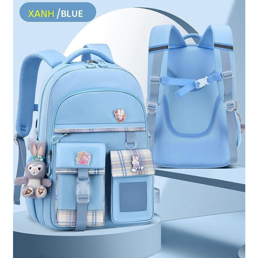Balo học sinh tiểu học - Balo đi học cho bé tiểu học chống gù chống nước siêu nhẹ chỉ 0,6 Kg không gian balo cực rộng