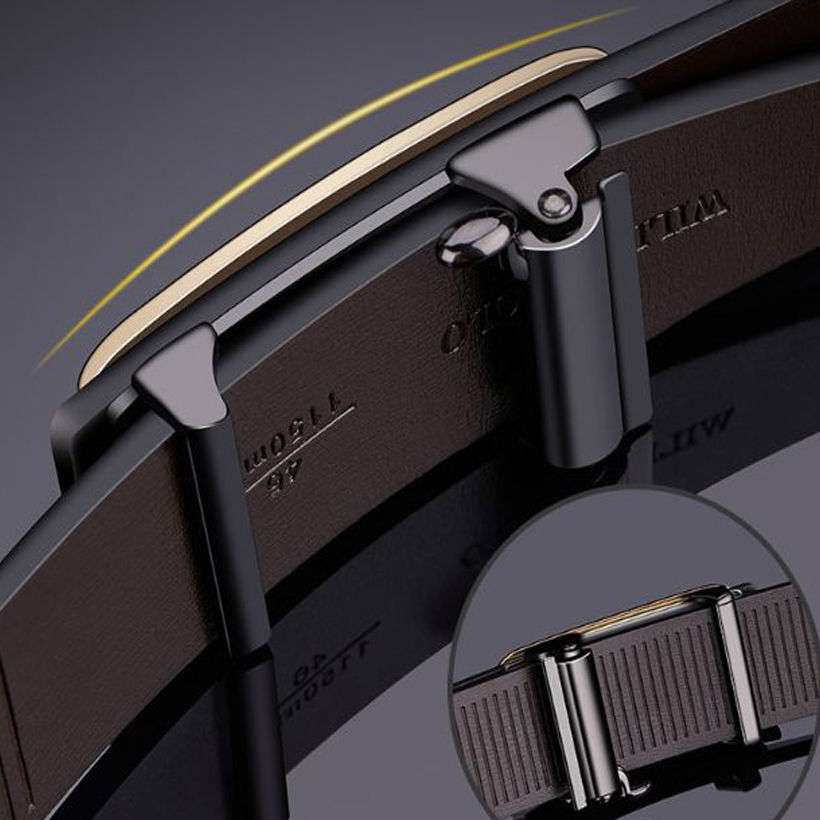 Thắt lưng nam cao cấp hàng hiệu WilliamPOLO chất liệu da Bò nguyên tấm - POLO 20257P-H