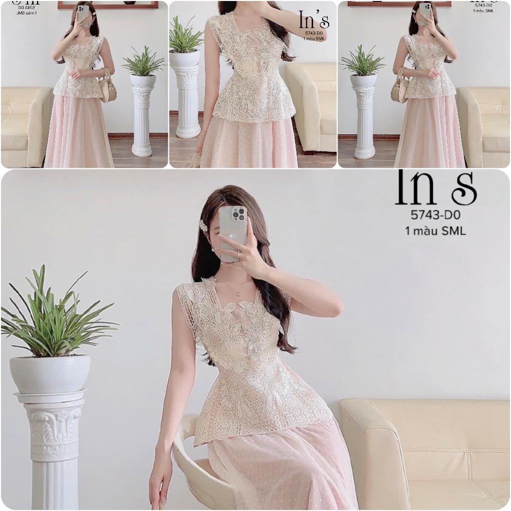 Váy Nữ Phối Lưới Thời Trang Sang Trọng , Đầm Thời Trang Nữ Dự Tiệc Kèm Chân Váy Siêu Xinh , HÀNG CAO CẤP | BigBuy360 - bigbuy360.vn
