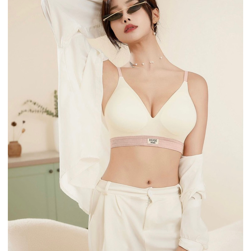 Áo Lót Nữ Su Thể Thao Chữ Huge Chống Xệ Nâng Ngực Tạo Khe Cao Cấp Hot Bikini 2028