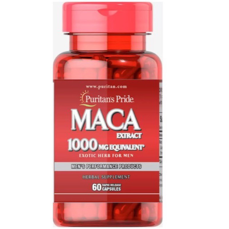 Viên uống tăng cường sinh lực Puritan's Pride Primium Maca Exotic Herb For Men 500mg 60 viên