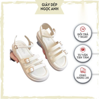Sandal nữ quai hậu đế cao 3cm , dép sandal tiểu thư dây ngang siêu đẹp