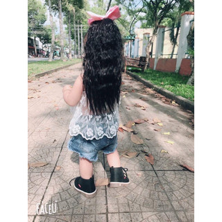 kẹp tóc xù cho bé gái