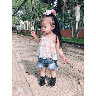 kẹp tóc xù cho bé gái