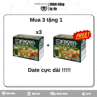 Set mua 3 tặng 1 Bột diệp lục Aojiru 109 men quả