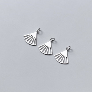 [S925] Charm bạc treo chiếc quạt - MH148