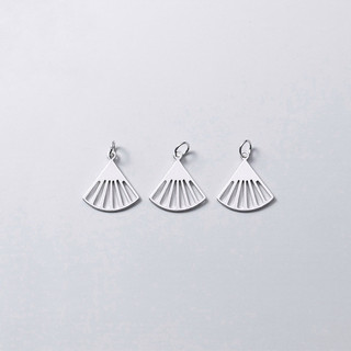 [S925] Charm bạc treo chiếc quạt - MH148