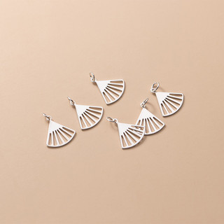[S925] Charm bạc treo chiếc quạt - MH148