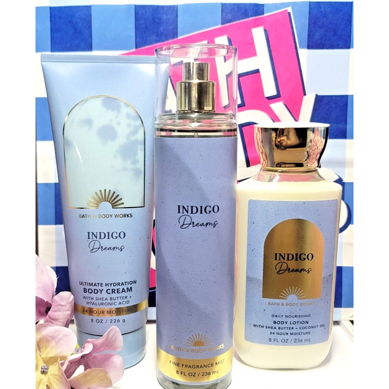 Xịt thơm tắm dưỡng lưu hương toàn thân Bath and body Works-Indigo Dreams