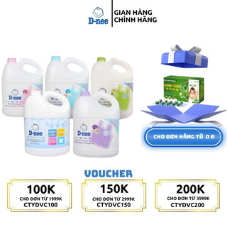(HÀNG NHẬP KHẨU) Nước Giặt Dnee 3000Ml Thơm Dịu An Toàn Cho Bé - Nước Giặt Thái Hàng Chính Hãng Có Tem Đại Thịnh