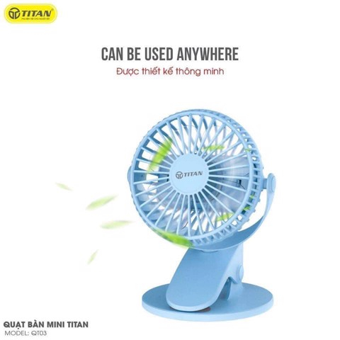 QUẠT KẸP MINI Để Bàn chính hãng TITAN