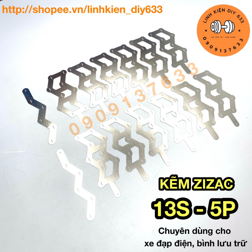 Kẽm zizac 13S-5P 18650 (DIY633)