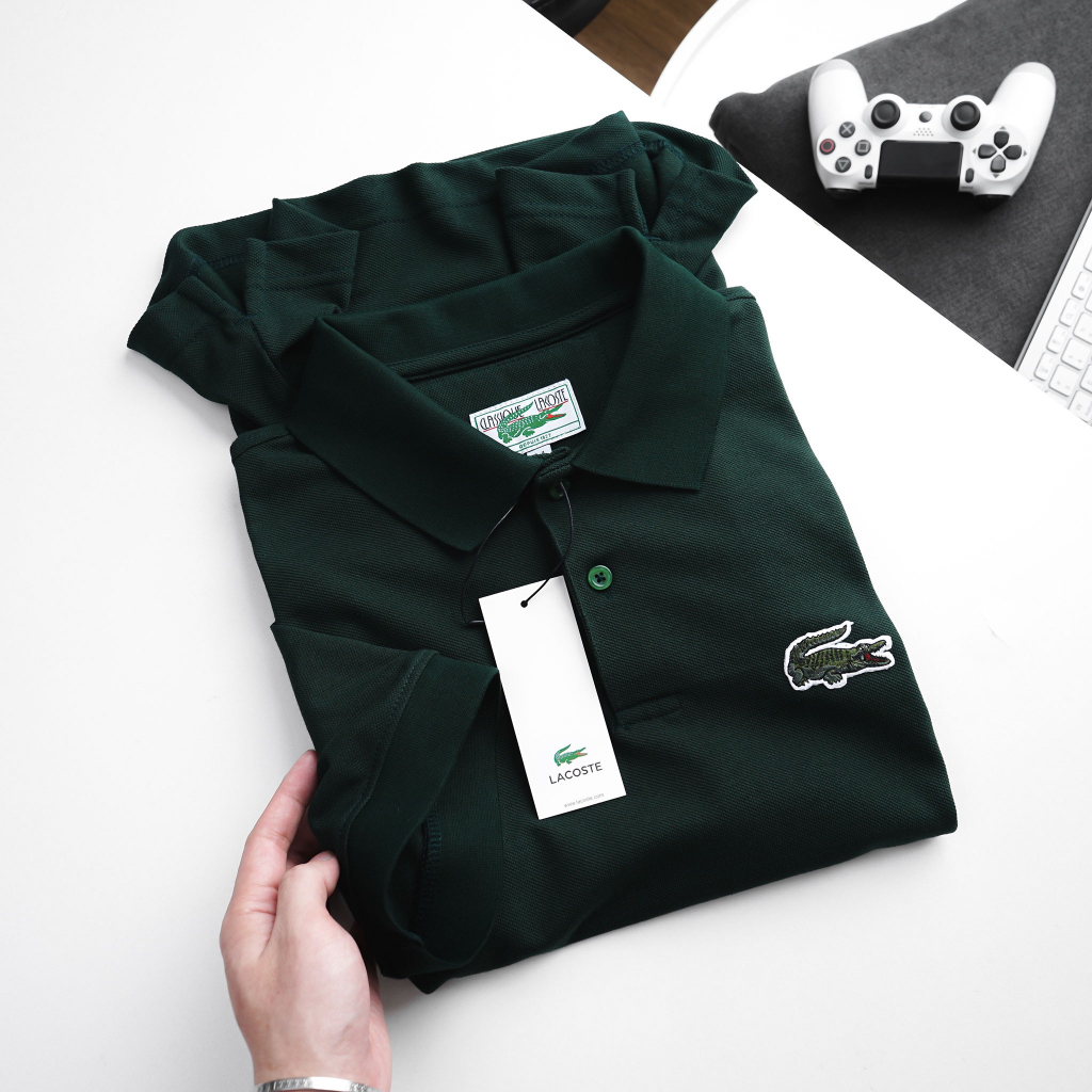 Áo Polo La--c-os--te vải dệt mắt chim cotton 100% thêu cá sấu lớn dày dặn mềm mịn thoáng mát thấm hút mồ hôi cực tốt